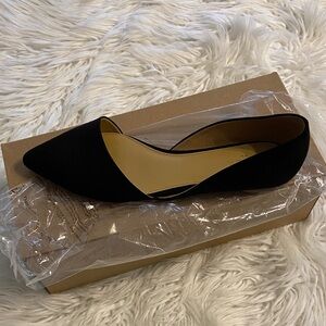 J. Crew Black Pointed Flats shoes size 10 brand new with box see all photos